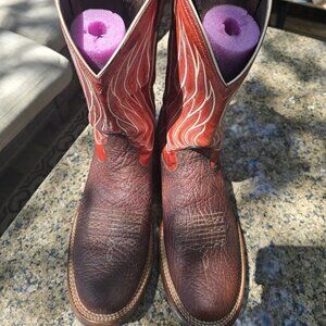 Ariat Bull Shoulder All Leather, round toe Cowboy Boots, Size 13D